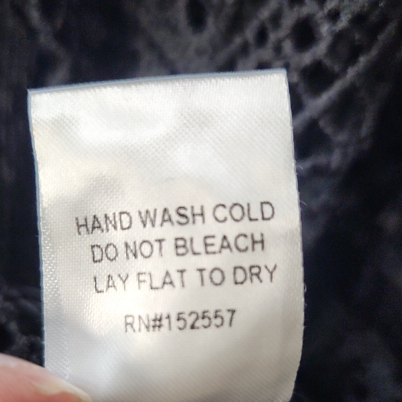 Polagram Black Lace Overlay Midi Dress  - Medium - Picture 4 of 8